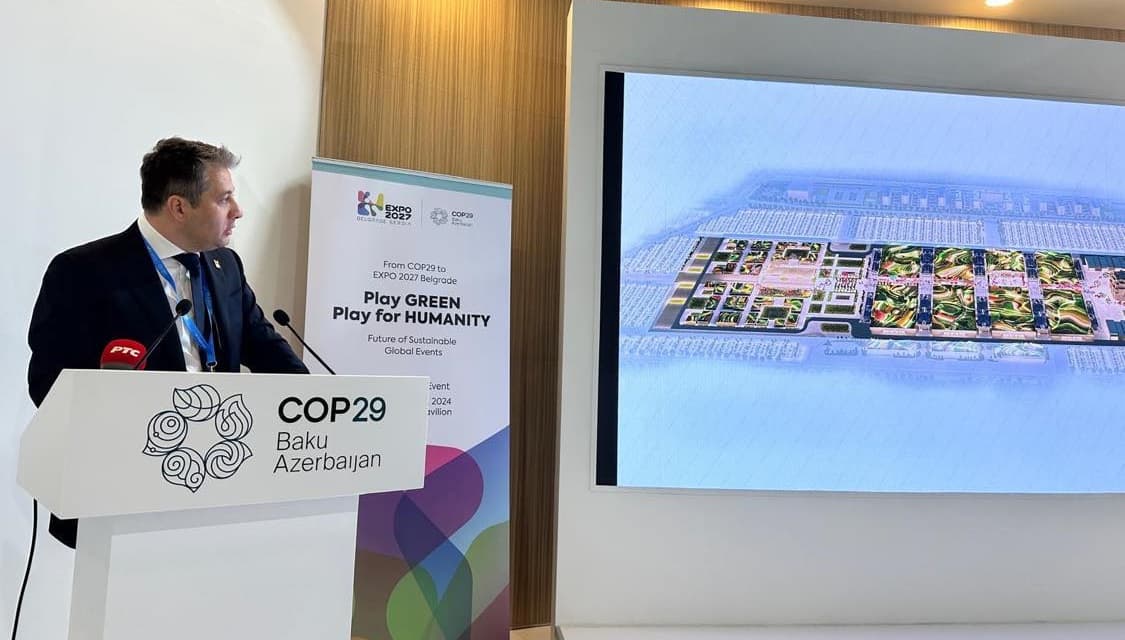 The Green Agenda of Expo 2027 Belgrade presented at COP29